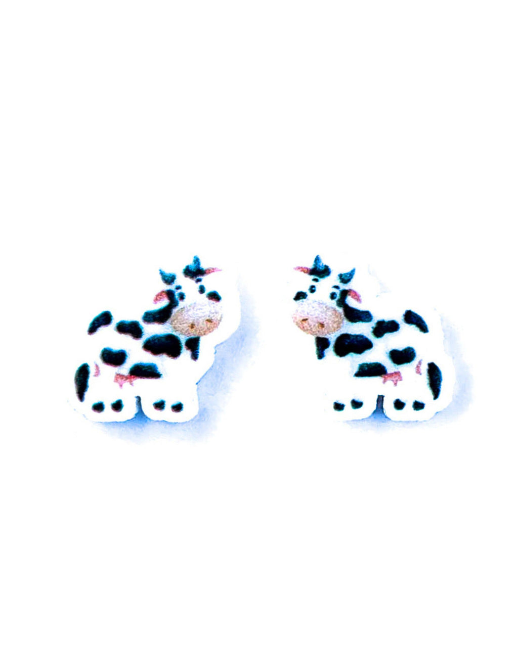 Jersey dairy cow studs | animal earrings | farm earrings