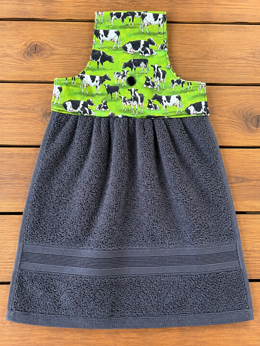 🐄 Handmade Dairy Cow Hanging Hand Towel