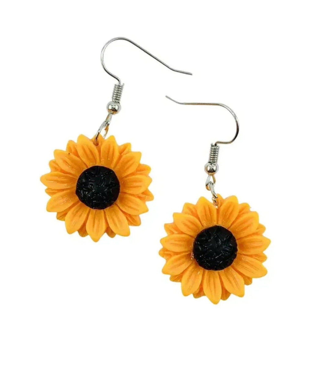 Sunflower Drops | Floral Earrings | Nature Earrings: 18mm